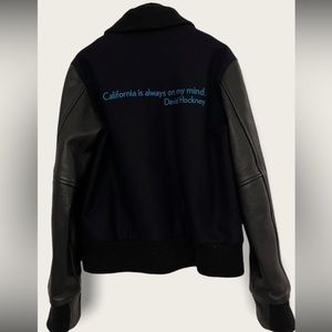 re:la bomber jacket limited edition, David Hockney California quote